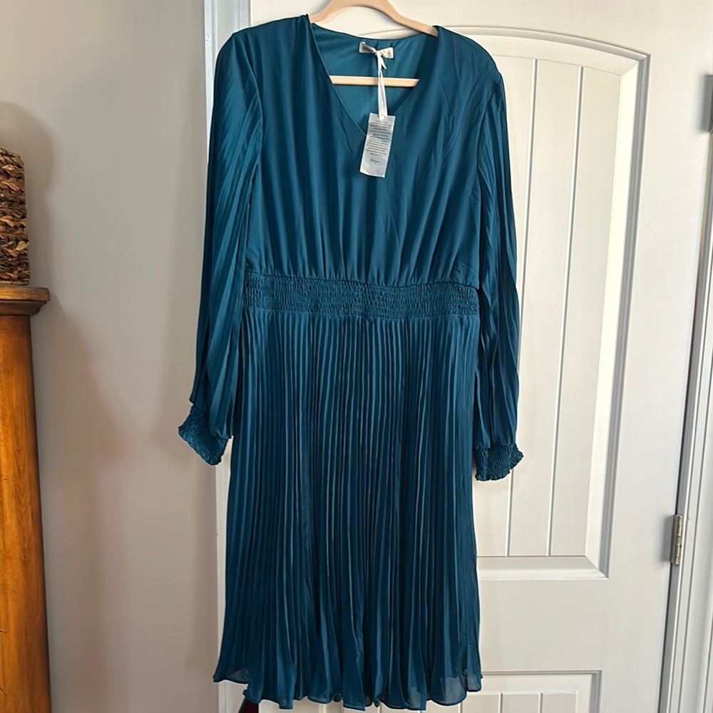 Teal Long Sleeve Dress by Grace Karin